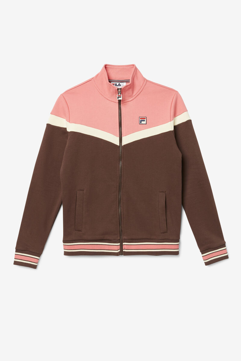 Fila Flint Track Jacket Träningsoverall Herr Bruna | dVSMJWyYpF5
