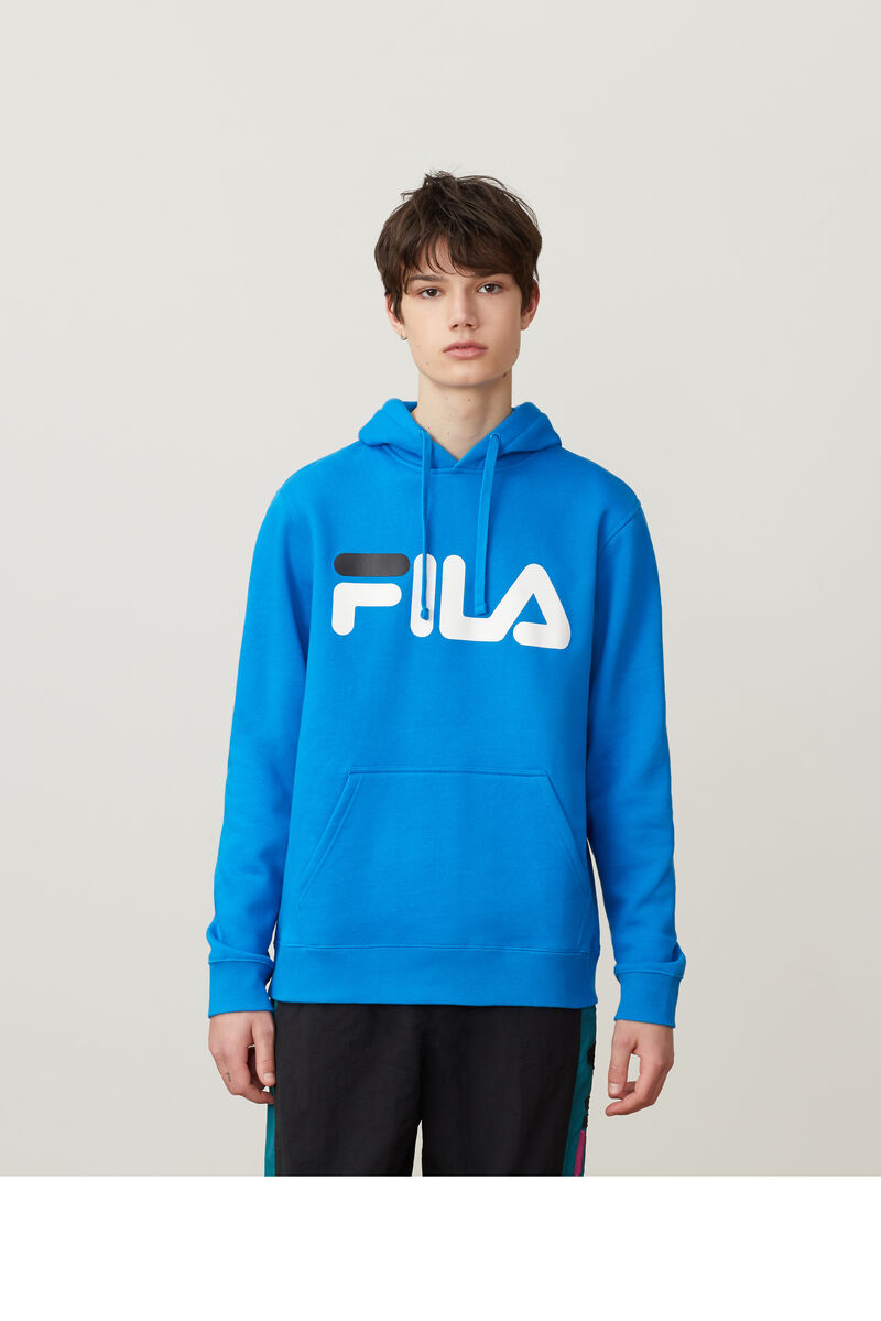Fila Flori Hoodie Hoodie Herr Blå Ljusturkos Vita Svarta | XbNjkEG1Lsk