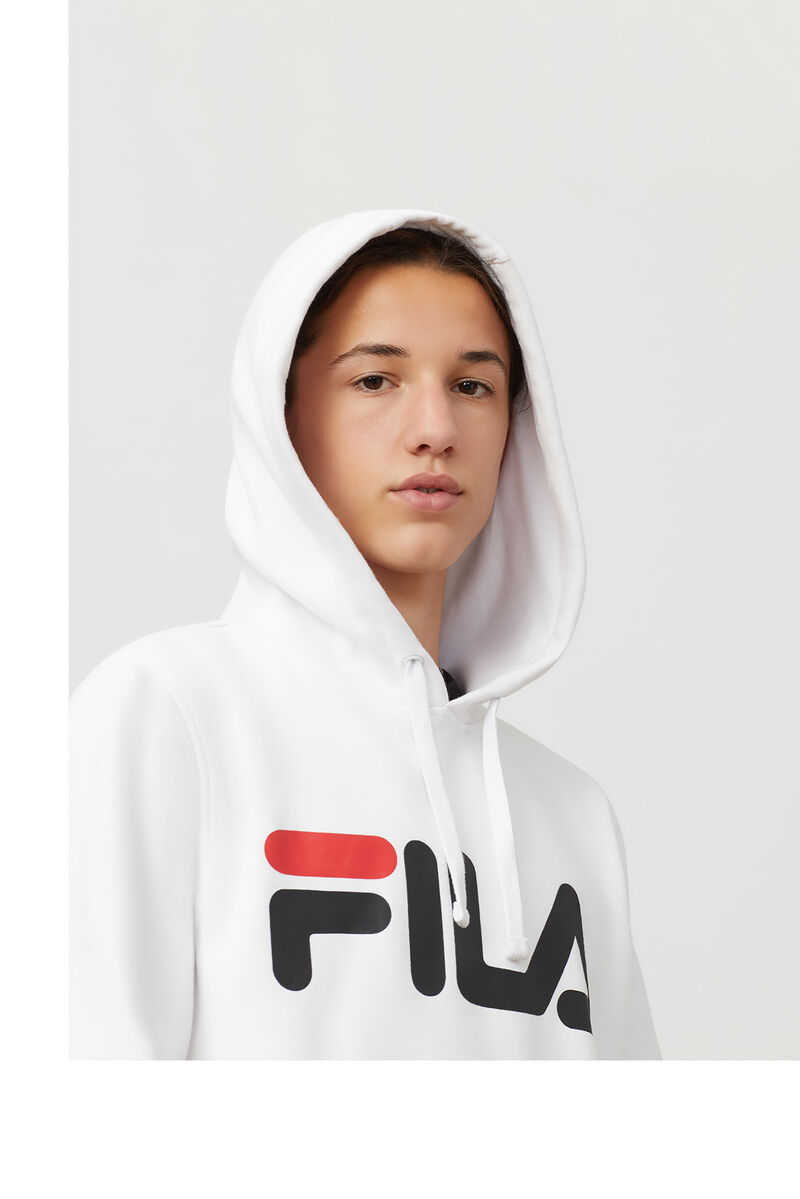 Fila Flori Hoodie Hoodie Herr Vita Röda Svarta | nGKVFeTs3ap
