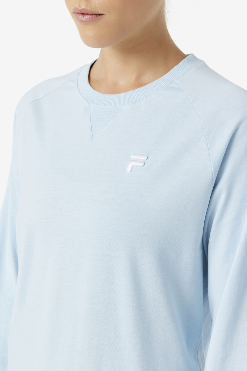 Fila Flynn Long Sleeve Shirt Dam Ljusblå | 3nkWNz5R74L