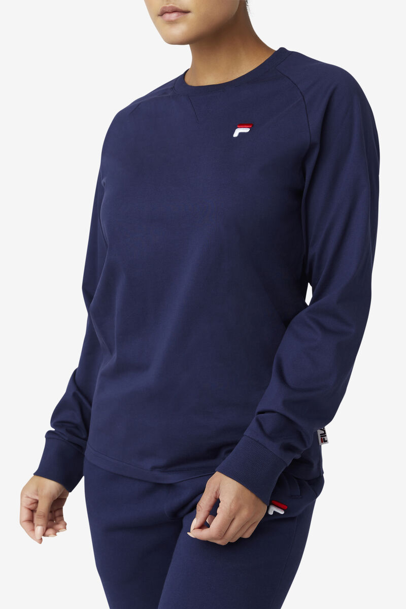 Fila Flynn Long Sleeve Shirt Dam Marinblå | DSz5Nzssy8Y