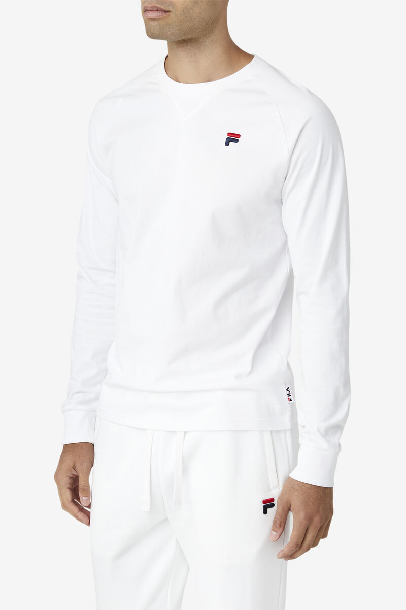 Fila Flynn Long Sleeve Shirt Dam Vita | u3bYhQb9qDP