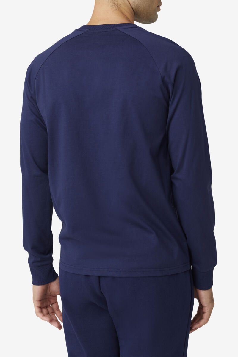 Fila Flynn Long Sleeve Shirt Herr Marinblå | acFK4rrBXU6