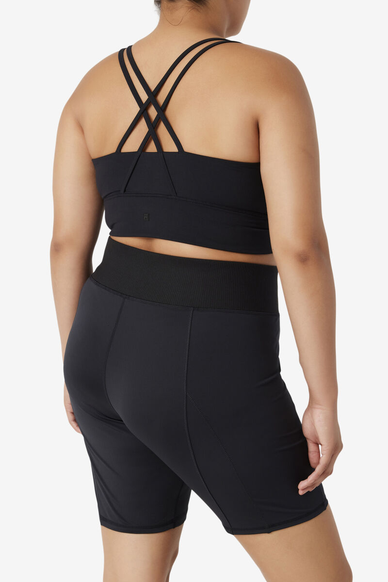 Fila Forza 8" Texture Bike Kort Shorts Dam Svarta | EUdhdFfo5ce