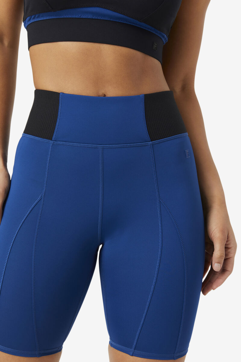 Fila Forza 8" Texture Bike Kort Shorts Dam Marinblå | hj7AuRDEm8Z