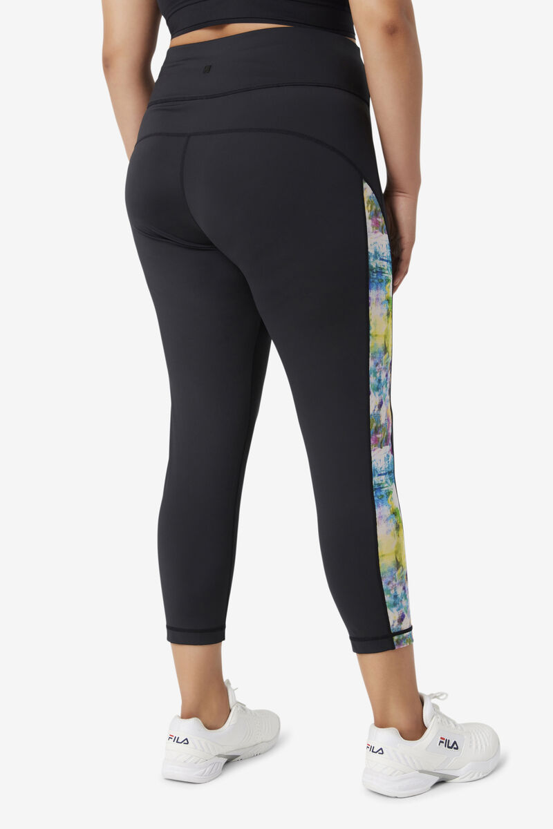 Fila Forza Contrast 7/8 Leggings Leggings Dam Svarta | 89xalnN2gE7