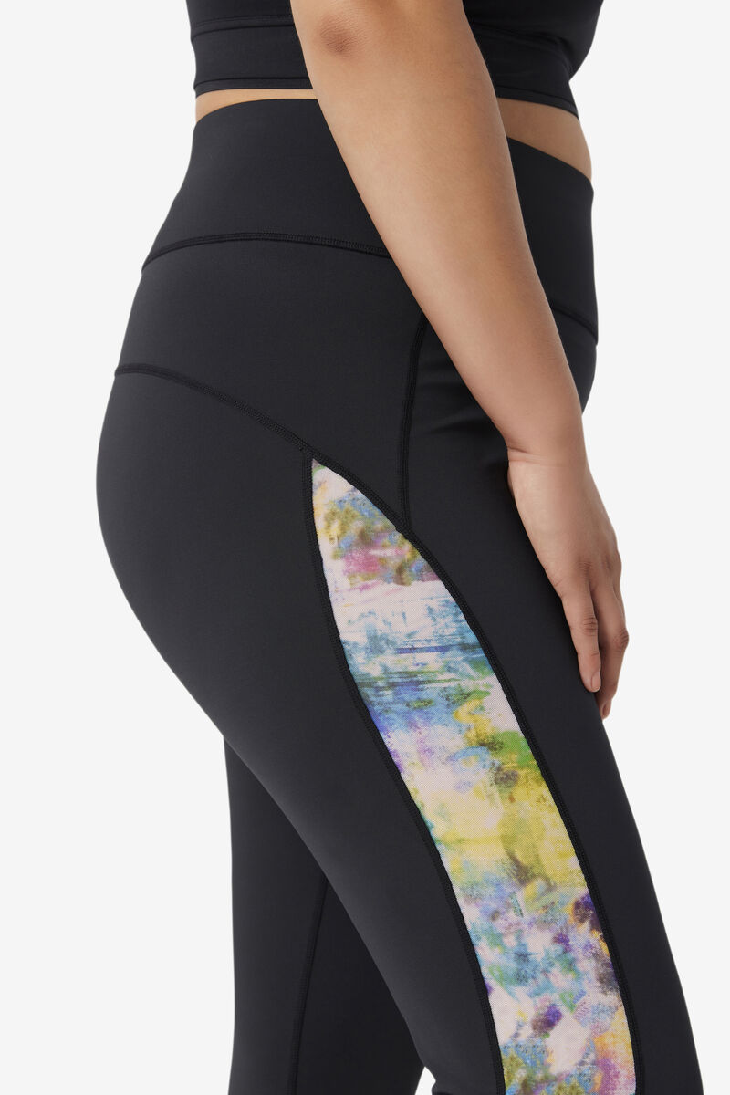 Fila Forza Contrast 7/8 Leggings Leggings Dam Svarta | 89xalnN2gE7