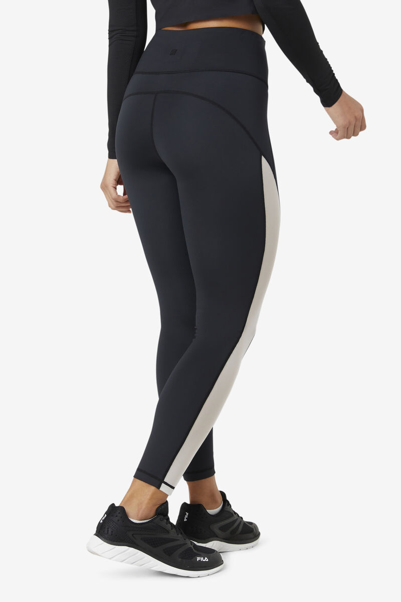 Fila Forza Contrast 7/8 Leggings Leggings Dam Svarta Vita Svarta | hJIOWFpPKcn