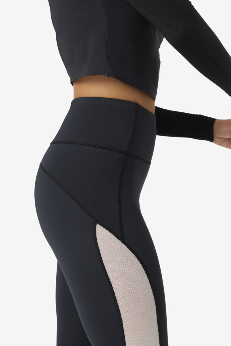 Fila Forza Contrast 7/8 Leggings Leggings Dam Svarta Vita Svarta | hJIOWFpPKcn