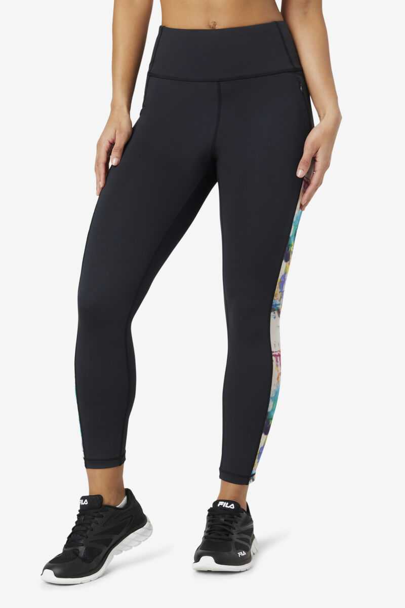 Fila Forza Contrast 7/8 Leggings Leggings Dam Svarta Svarta | oFz3avptKrM