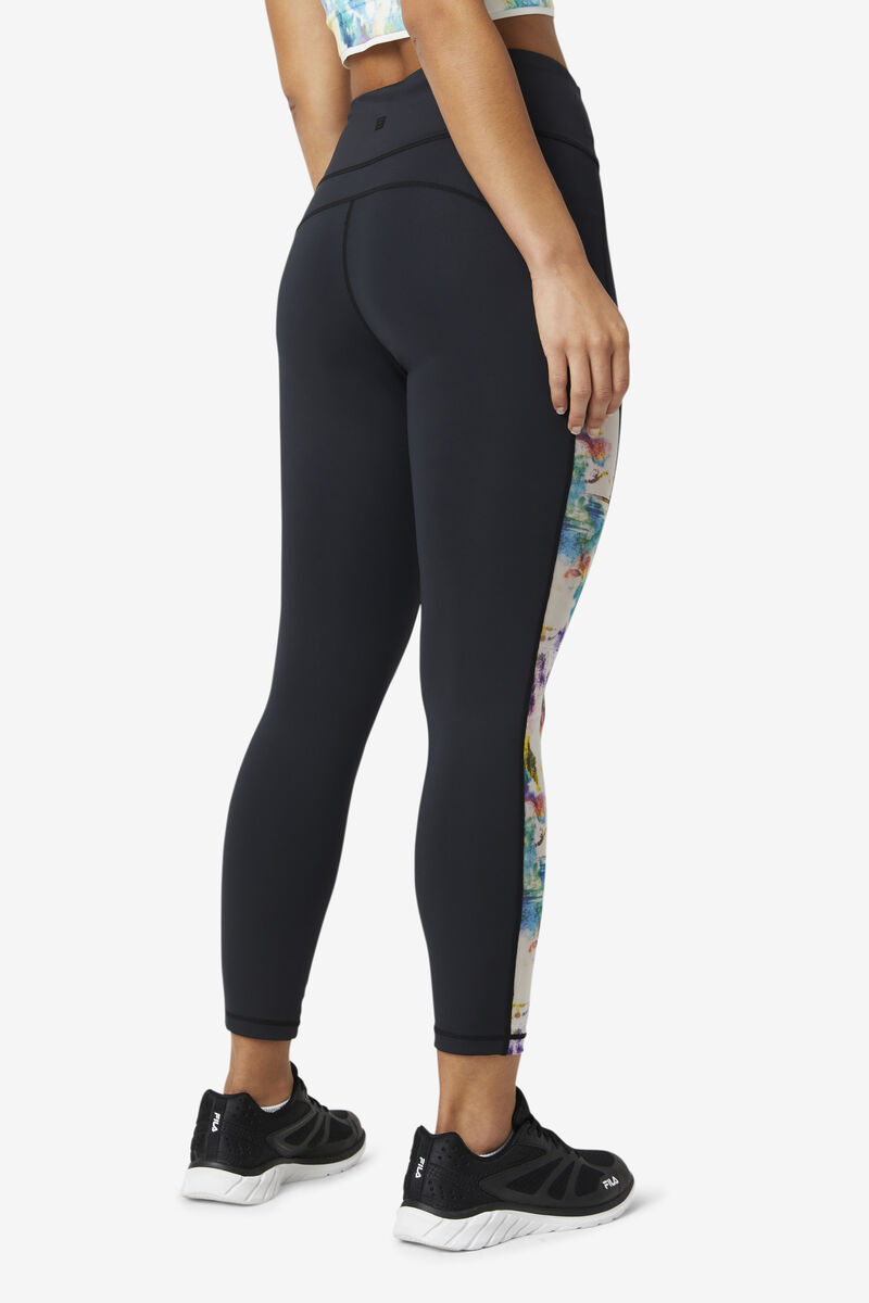 Fila Forza Contrast 7/8 Leggings Leggings Dam Svarta Svarta | oFz3avptKrM