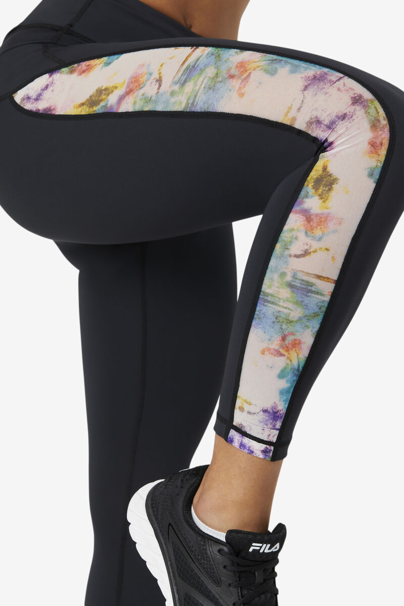 Fila Forza Contrast 7/8 Leggings Leggings Dam Svarta Svarta | oFz3avptKrM