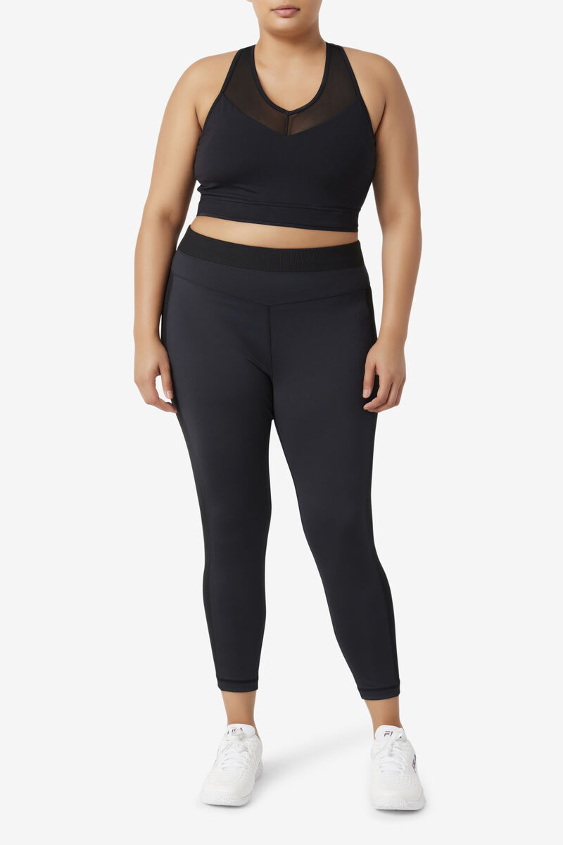 Fila Forza Texture High Midja Legging Leggings Dam Svarta | Mzrjc52aepW