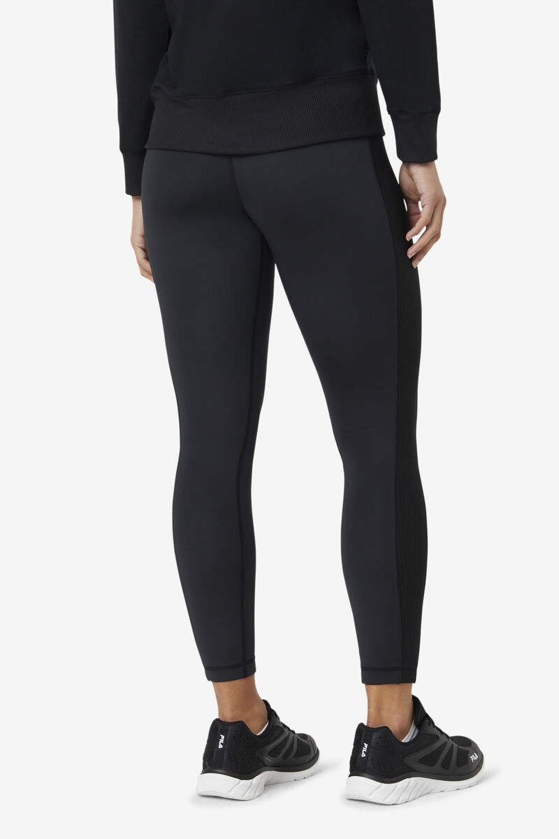 Fila Forza Texture High Midja Legging Leggings Dam Svarta | N5D14VrrSrU