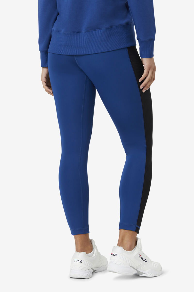 Fila Forza Texture High Midja Legging Leggings Dam Marinblå Svarta | fxJUngdqlkn
