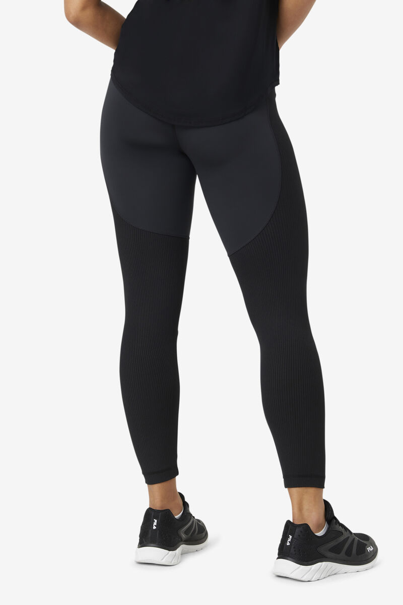 Fila Forza Textured Long Legging Leggings Dam Svarta | J7SK3TPt6pz
