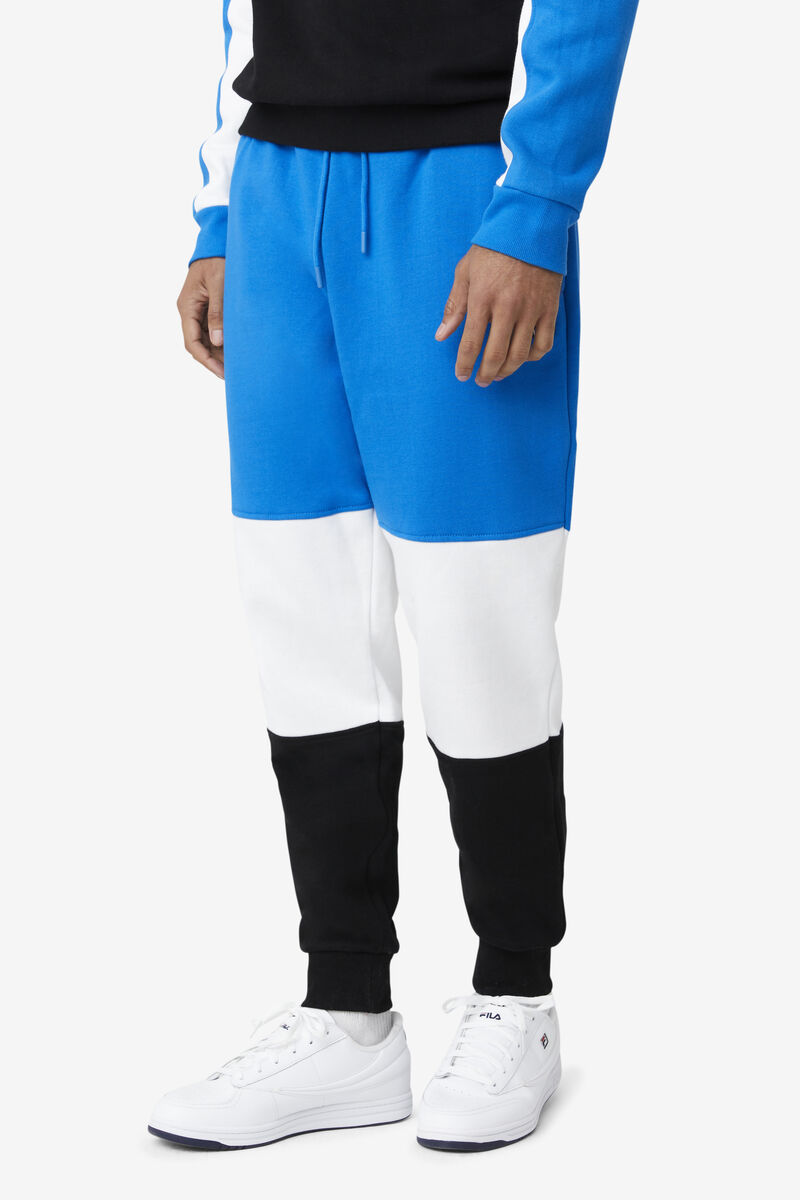 Fila France Pant Byxor Herr Blå Vita Svarta | iKNalf1sjMC