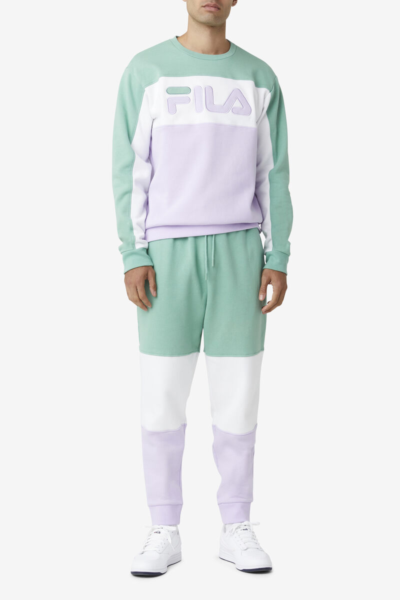 Fila France Pant Byxor Herr Vita Lila | WrzC7ZDvEmo