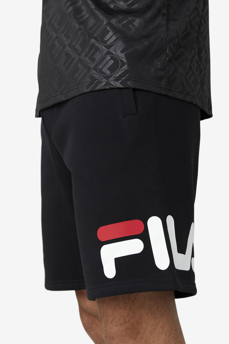 Fila Furzer Kort Shorts Herr Svarta Vita Röda | JRYodzZhYLV