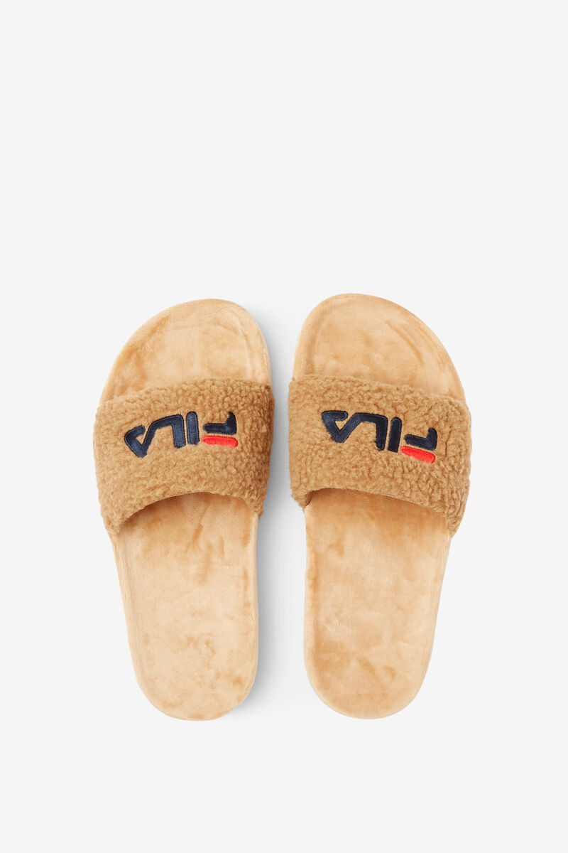 Fila Fuzzy Drifter Sandaler Dam Beige Marinblå Röda | MkTbwia9nAz