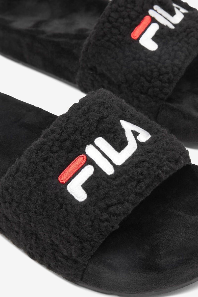 Fila Fuzzy Drifter Sandaler Dam Svarta Röda Vita | 2uNXg9vPM1N