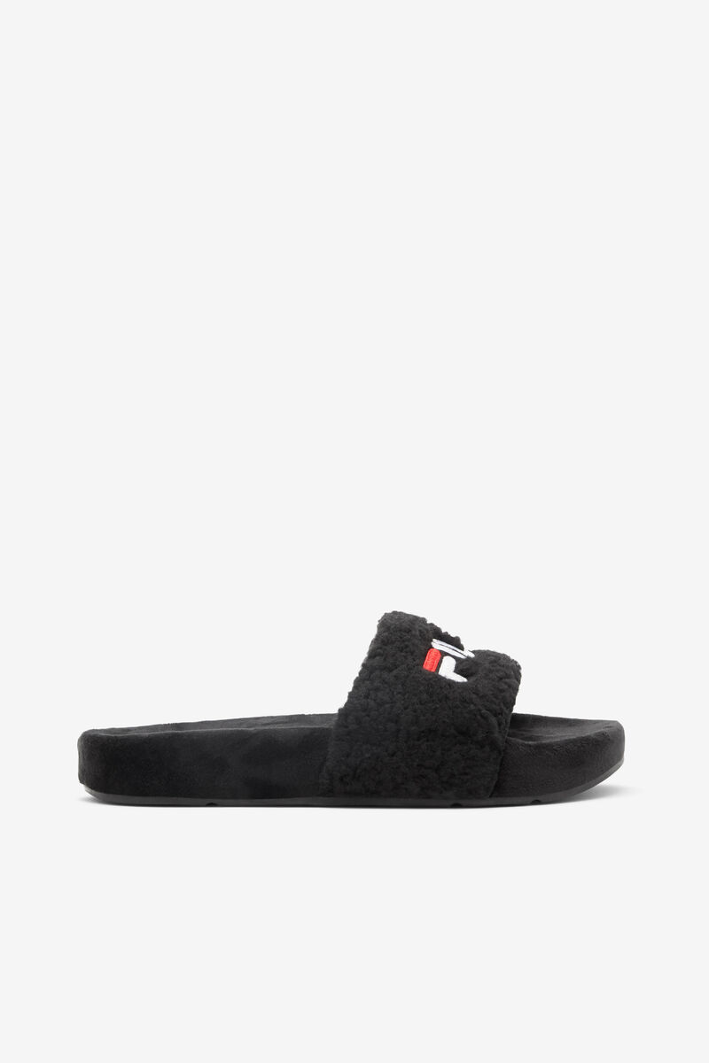 Fila Fuzzy Drifter Sandaler Dam Svarta Röda Vita | 2uNXg9vPM1N