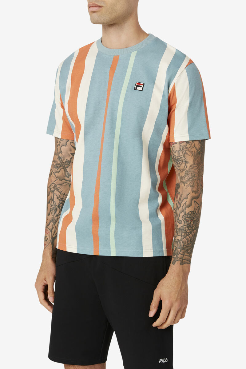 Fila Gach Striped T-shirt Herr Olika Färger | APsjosOCAQZ