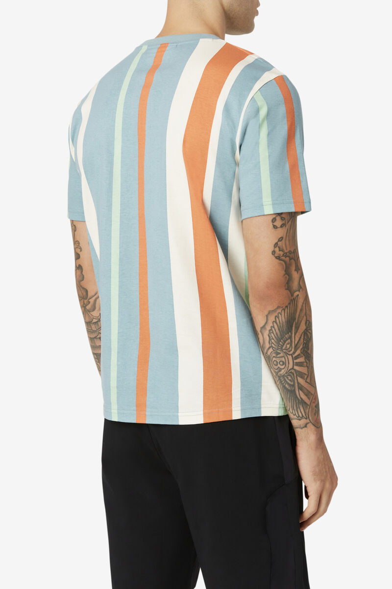 Fila Gach Striped T-shirt Herr Olika Färger | APsjosOCAQZ