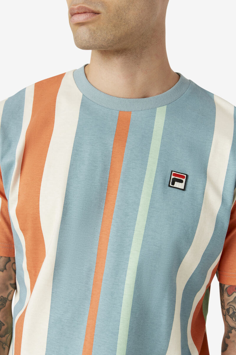 Fila Gach Striped T-shirt Herr Olika Färger | APsjosOCAQZ
