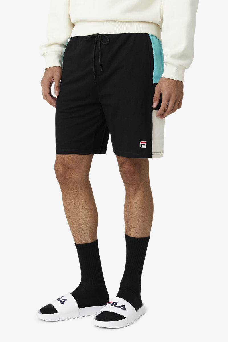 Fila Galway Kort Shorts Herr Svarta Blå Turkos | FGILWo1JcAq