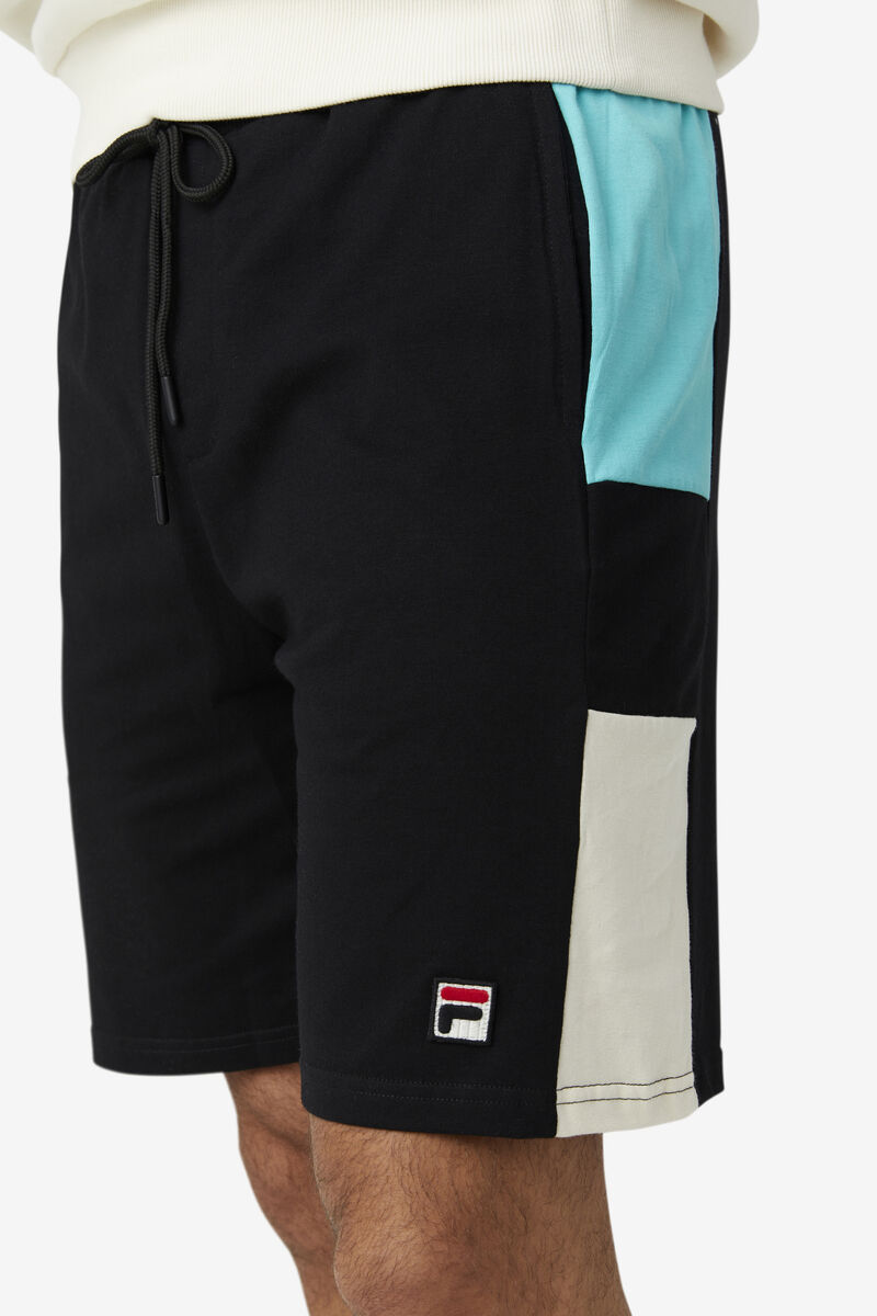Fila Galway Kort Shorts Herr Svarta Blå Turkos | FGILWo1JcAq