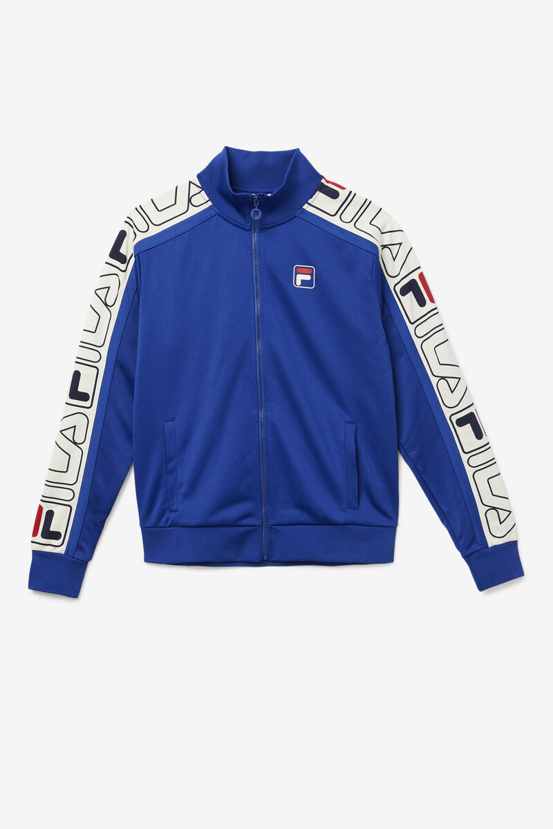 Fila Gatlin Track Jacket Träningsoverall Herr Blå Röda | TEWd4Ssp9Vj