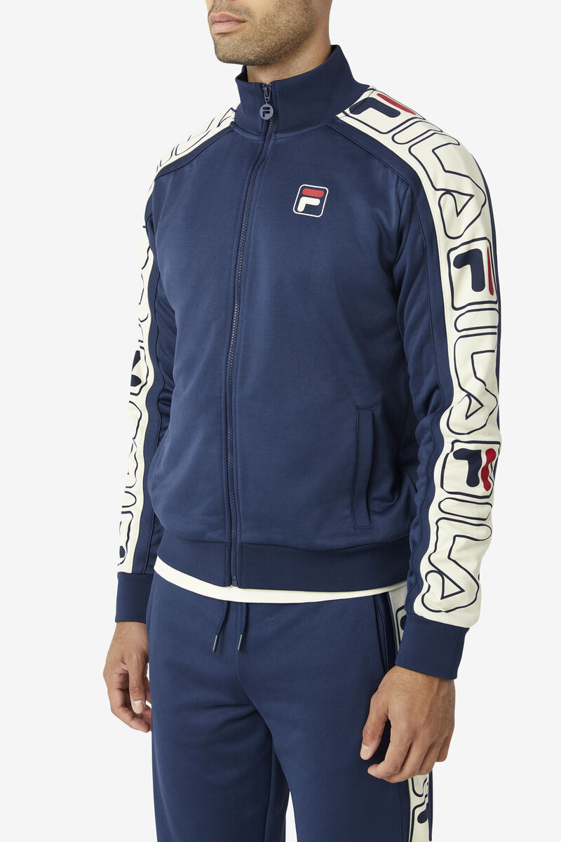 Fila Gatlin Track Jacket Träningsoverall Herr Marinblå Röda | oXIhkRHCtlj