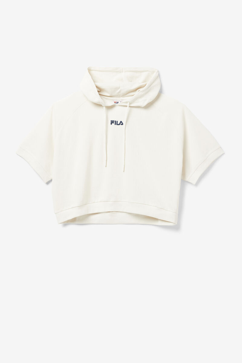 Fila Genoveffa Kort Sleeve Hoodie Hoodie Dam Vita Marinblå | r3el4gDrr9G