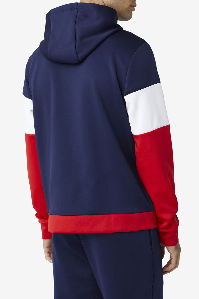 Fila Gerado Tech Hoodie Hoodie Herr Marinblå Röda Vita | 6HfltrpgkFd