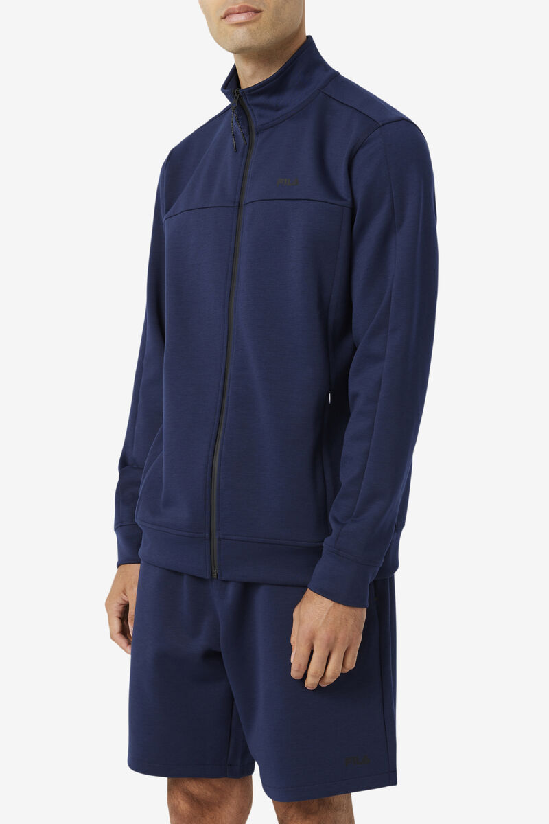 Fila Gonal Zip Jacket Jacka Herr Marinblå Svarta | yrQXLXNRXHP