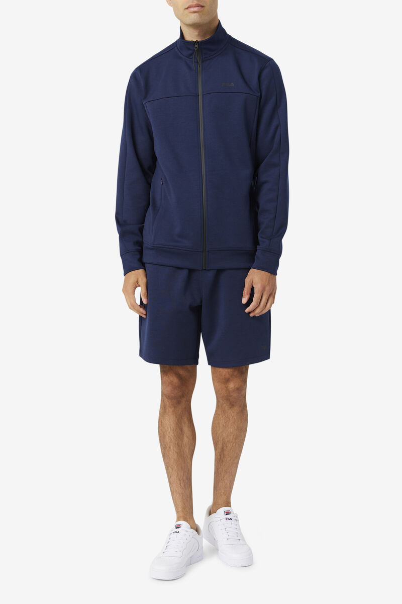 Fila Gonal Zip Jacket Jacka Herr Marinblå Svarta | yrQXLXNRXHP