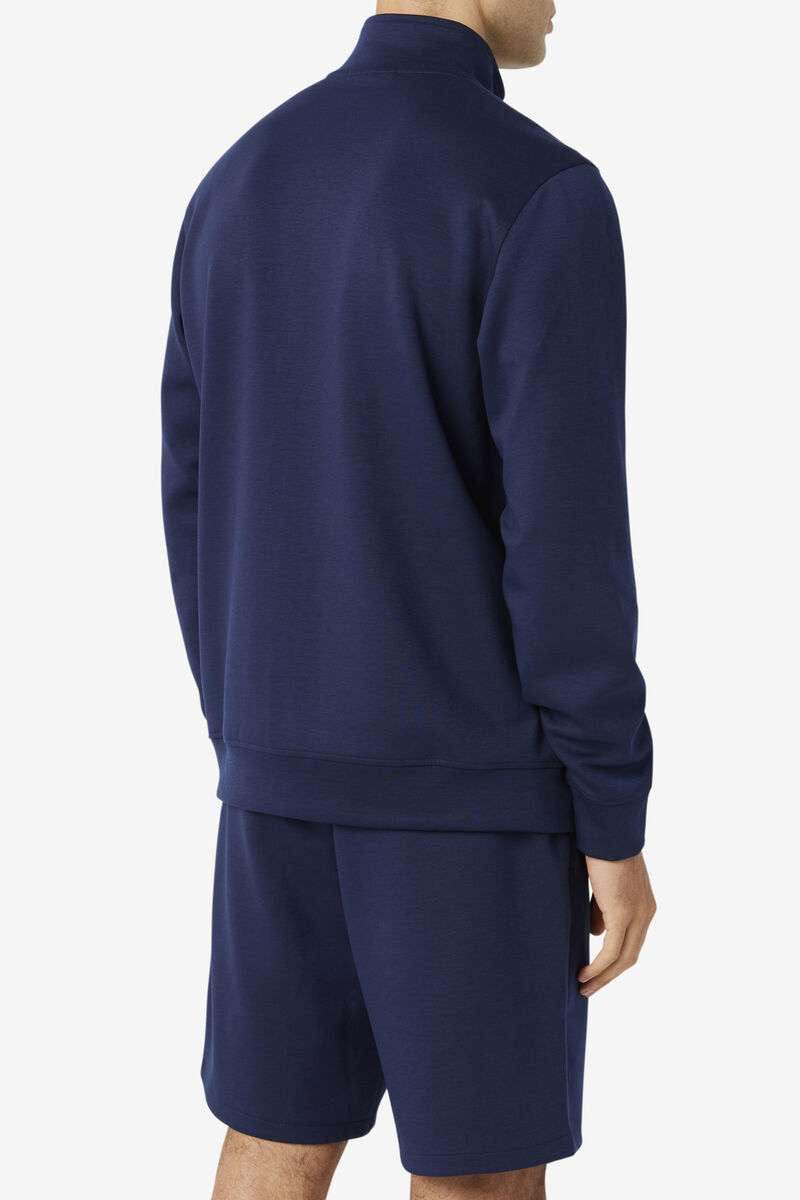 Fila Gonal Zip Jacket Jacka Herr Marinblå Svarta | yrQXLXNRXHP