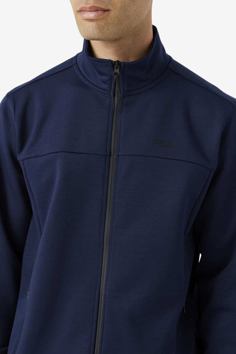 Fila Gonal Zip Jacket Jacka Herr Marinblå Svarta | yrQXLXNRXHP