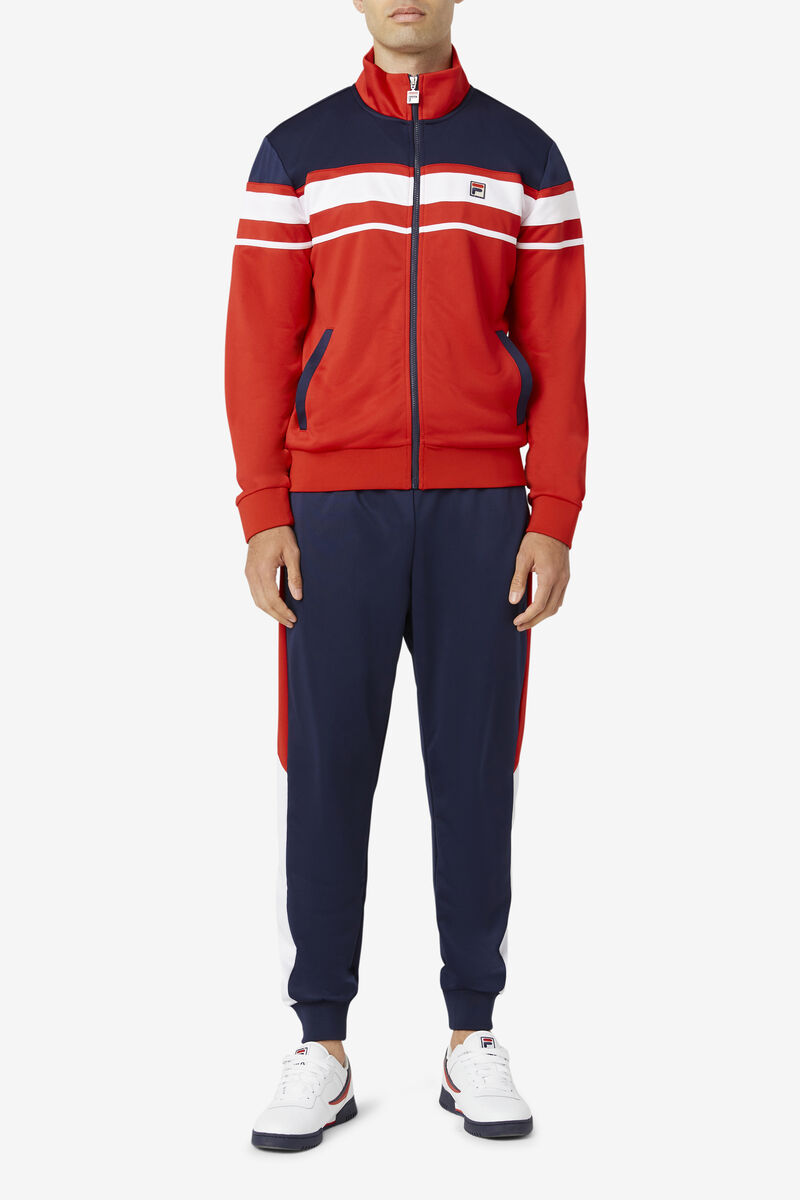 Fila Gordon Jacket Jacka Herr Röda Marinblå Vita | G7Bk9BWUURF