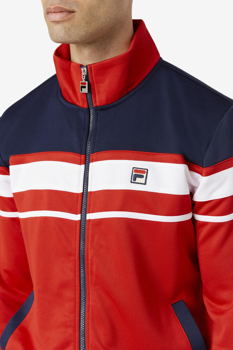 Fila Gordon Jacket Jacka Herr Röda Marinblå Vita | G7Bk9BWUURF