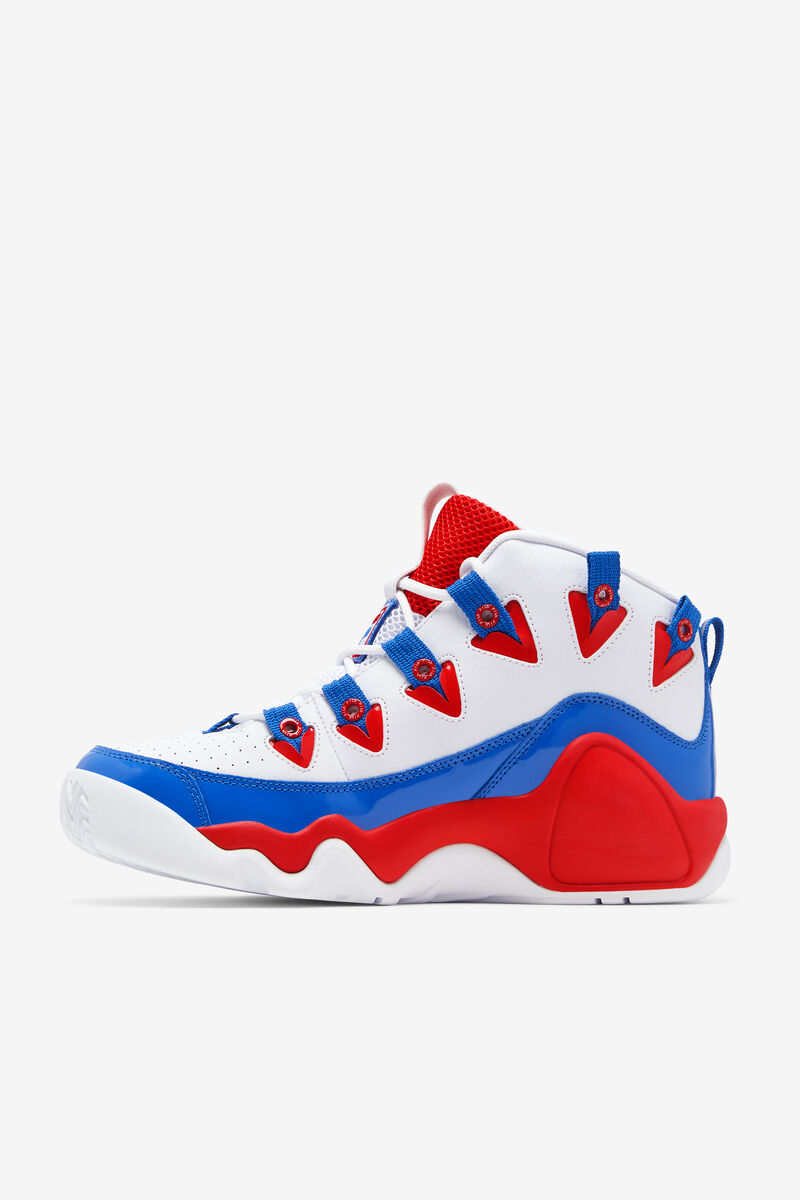 Fila Grant Hill 1 Basketball Shoes | Fila Sneakers Herr Vita Röda Blå | TZNu4HB9y2R