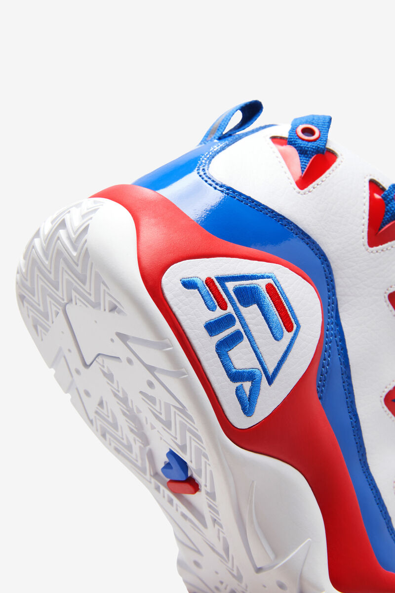 Fila Grant Hill 1 Basketball Shoes | Fila Sneakers Herr Vita Röda Blå | TZNu4HB9y2R