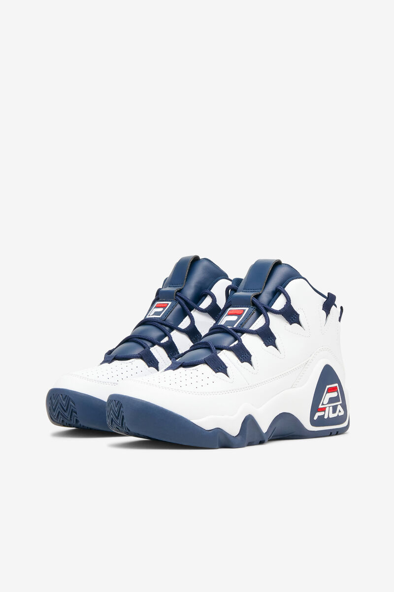 Fila Grant Hill 1 Sneakers Dam Vita Marinblå Röda | L7mUQ1Smzli