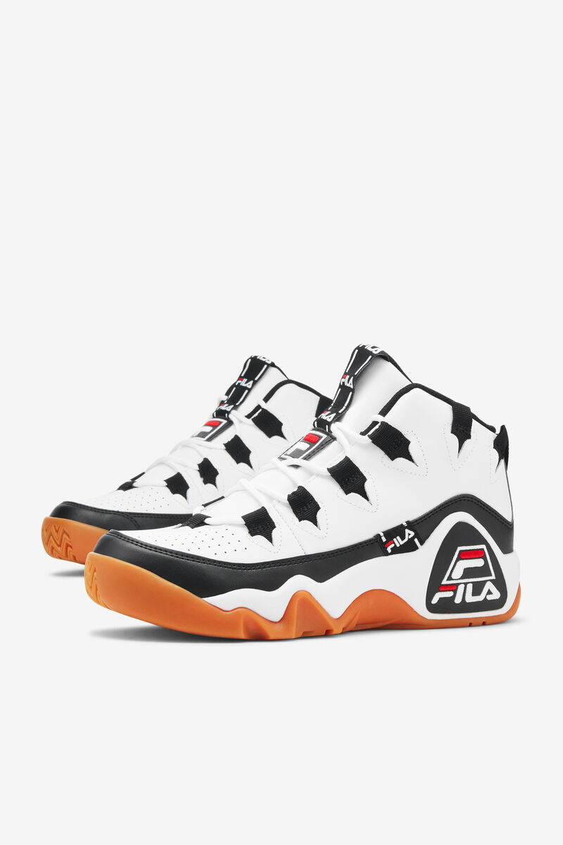 Fila Grant Hill 1 Tarvos Basketskor Herr Vita Svarta Röda | GDw97v4S8gV