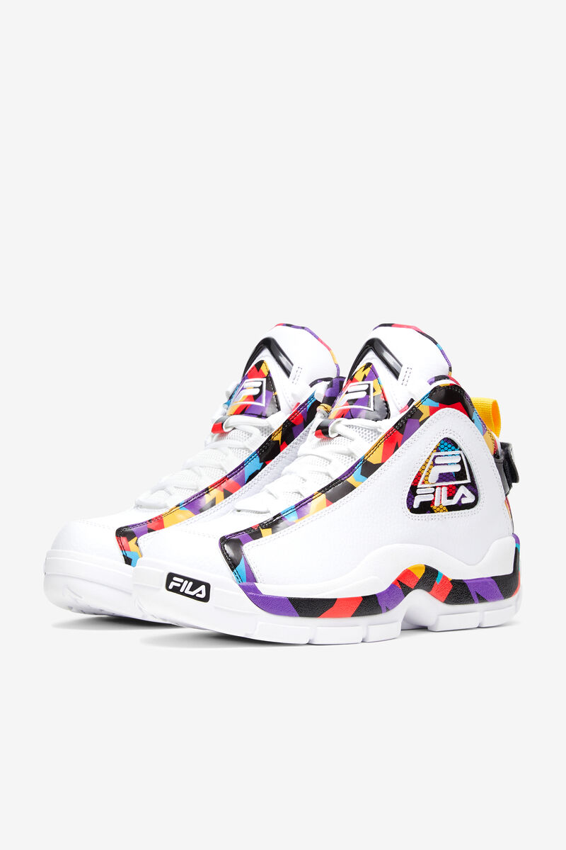 Fila Grant Hill 2 '90s Basketskor Herr Vita Svarta Lila | oDkPEjrFitC