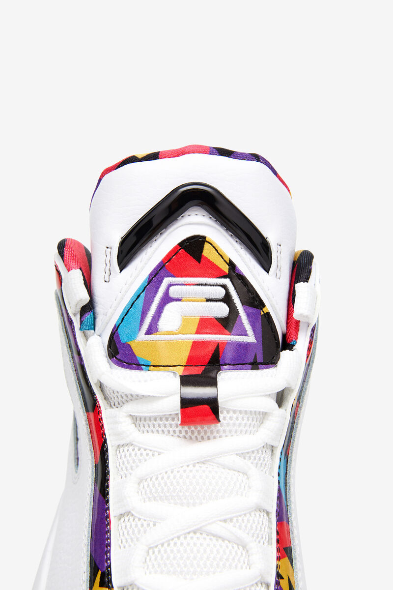 Fila Grant Hill 2 '90s Basketskor Herr Vita Svarta Lila | oDkPEjrFitC