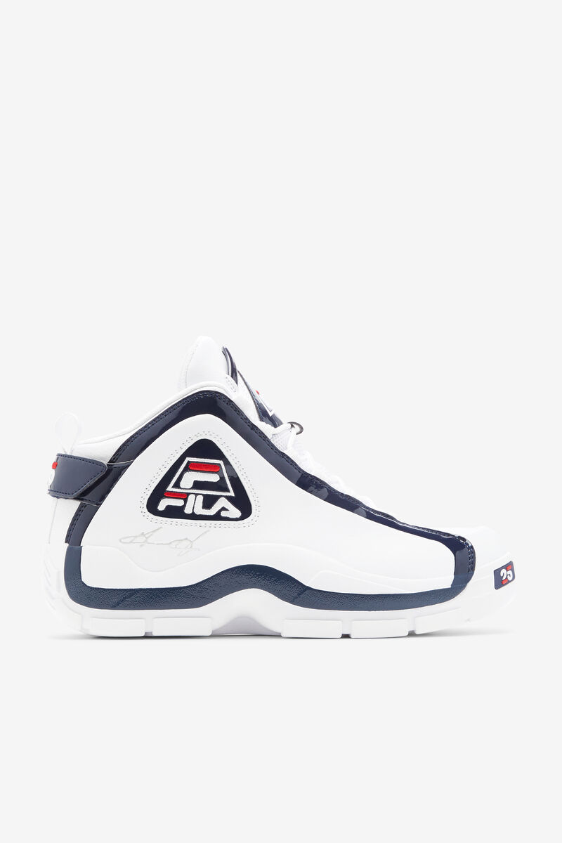 Fila Grant Hill 2 Shoes - 25th Anniversary Edition | Fila Sneakers Herr Vita Marinblå Röda | oARD67E41vo