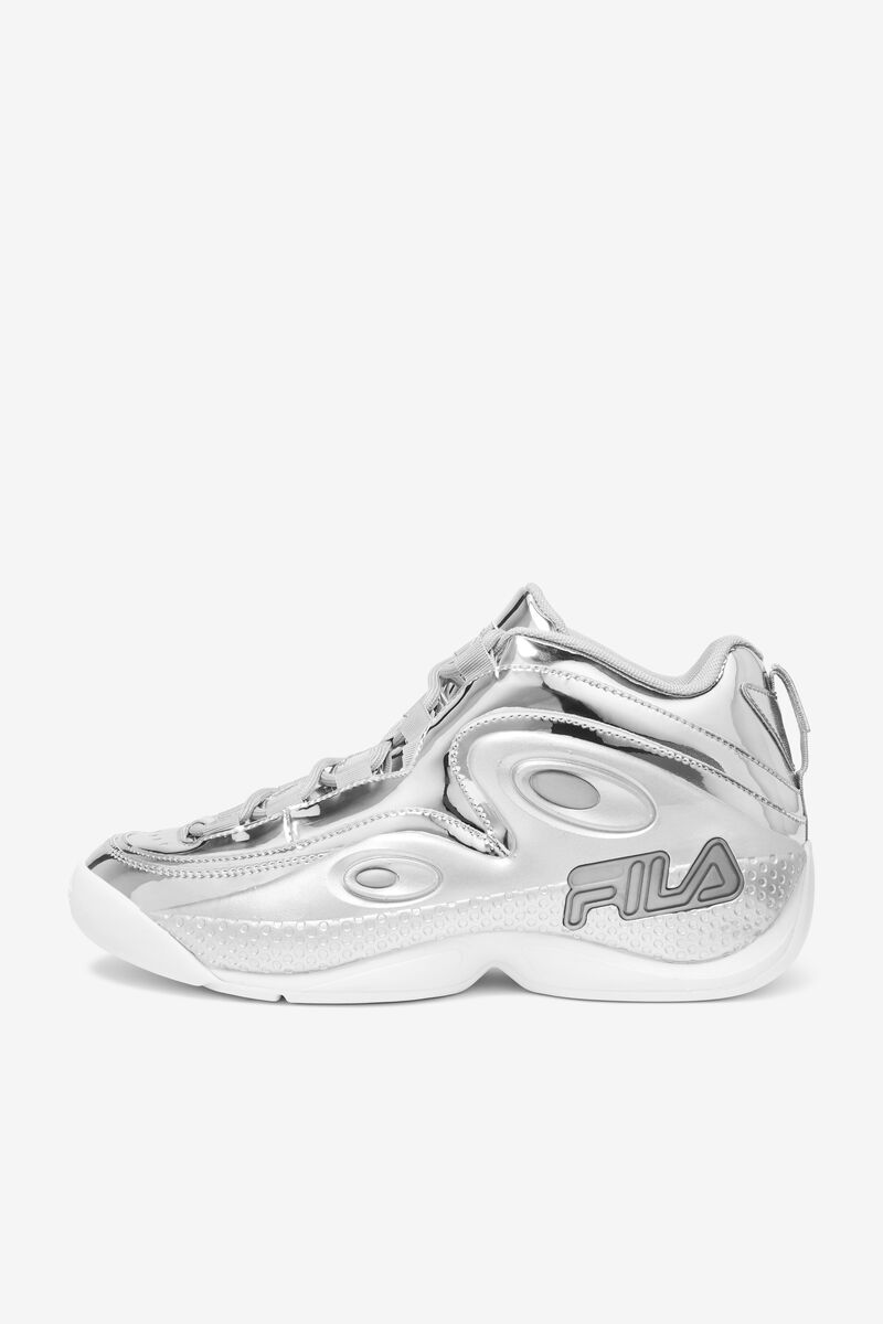 Fila Grant Hill 3 Metallic Basketskor Herr Metal Silver Metal Silver Metal Silver | ESm526yn6y8