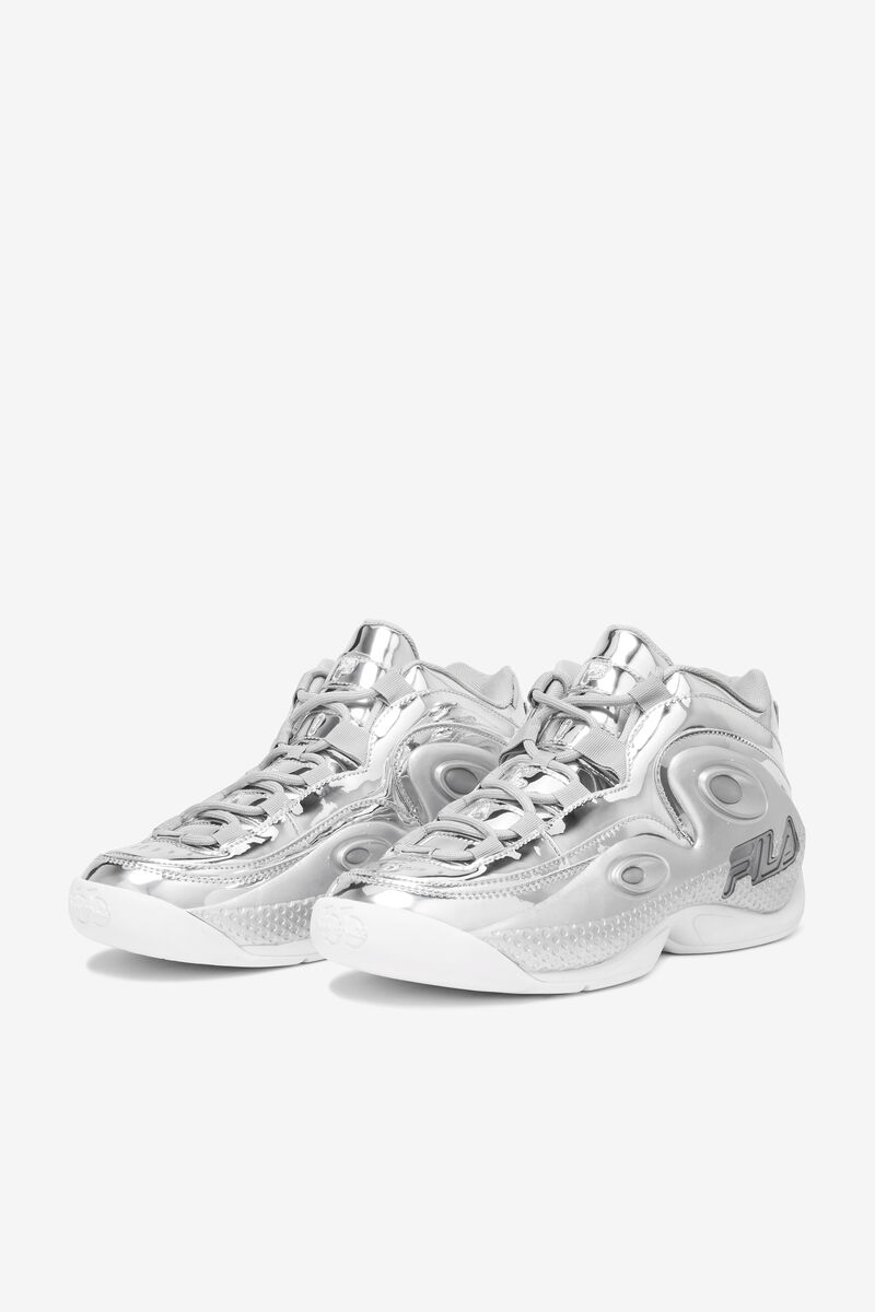 Fila Grant Hill 3 Metallic Basketskor Herr Metal Silver Metal Silver Metal Silver | ESm526yn6y8
